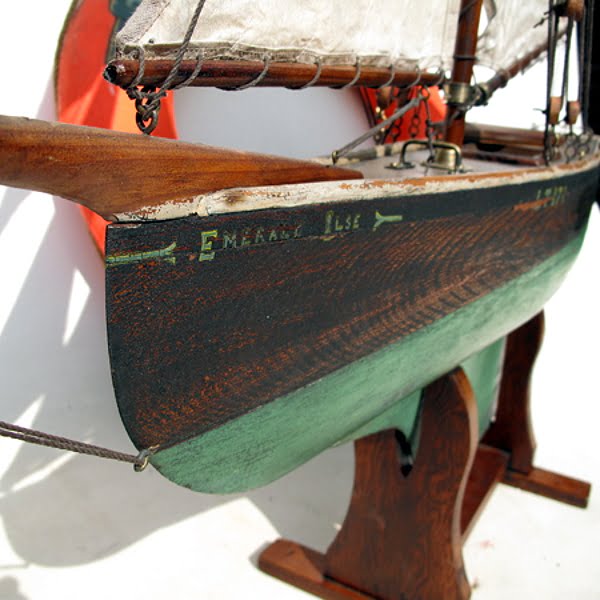 victorian pond yacht fishing boat - no 4