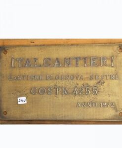 Original Ships Engine - Builders Plate Cantieri 1972