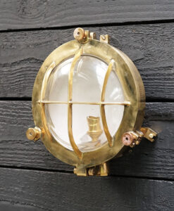 Brass Round MV Lake Hill Wall Light