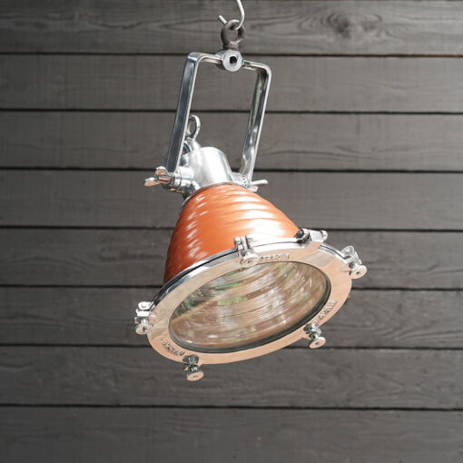 Wiska Fluted Copper Finish Pendant Light