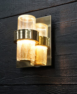 SS France Fjord Deck Brass Wall Sconce