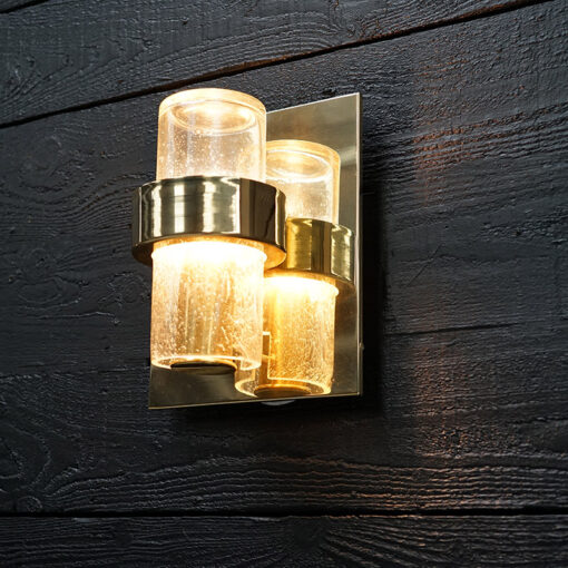 SS France Fjord Deck Brass Wall Sconce