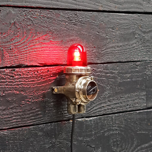 Red Light Ships Brass Switch 