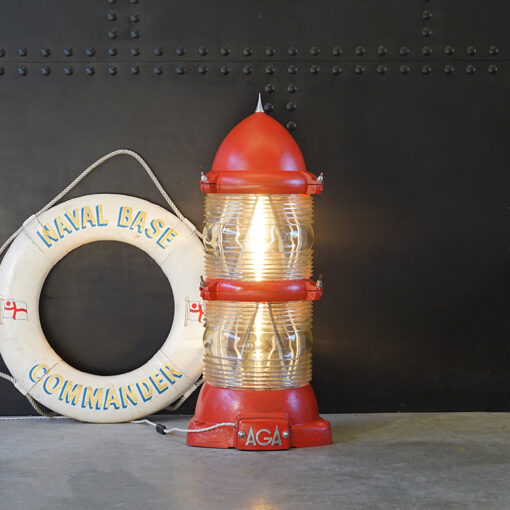 Very Large Double Fresnel Lighthouse Lamp