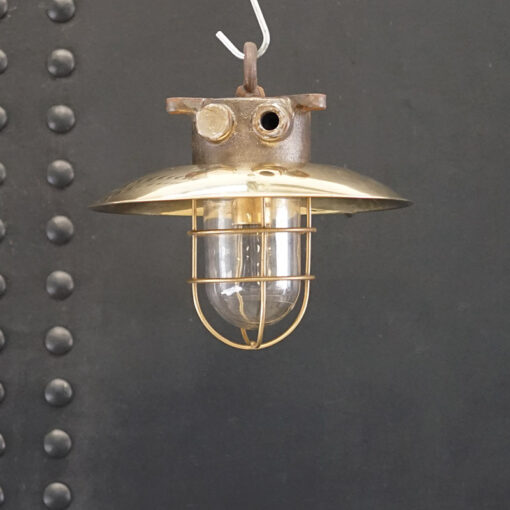 Iron Passage Light Pendant  - Brass Cage